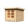 drevený domček KARIBU BASTRUP 2 (73283) natur LG2805