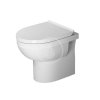 Duravit DuraStyle Basic - Stojace WC, zadný odpad, Rimless, alpská biela 2184090000