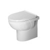 Duravit DuraStyle Basic - Stojace WC, zadný odpad, Rimless, s HygieneGlaze, alpská biela 2184092000