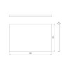 Polysan PLAIN panel bočný 90x59cm, čierna mat 72714.21