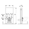 Geberit Monolith Sanitárny modul na závesné WC, 101 cm, spodný prívod vody, vzhľad bridlice 131.021.00.5