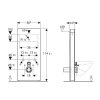Geberit Monolith Sanitárny modul pre závesné WC, 114 cm, spodný prívod vody, čierna 131.031.SJ.6