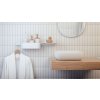 Hansgrohe WallStoris Set sprchovej hlavice 105, 3 prúdy a kúpeľňových doplnkov, matná biela 24291700-HG
