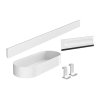 Hansgrohe WallStoris Set kúpeľňových doplnkov, matná biela 27967700-HG