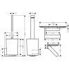 Hansgrohe WallStoris Set doplnkov na WC, matná biela 27969700-HG