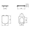 Ideal Standard i.Life B WC doska wrapover, SoftClose, biela T468301