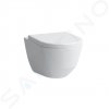 Laufen Pro Závesné WC, 530x360 mm, rimless, s LCC, biela H8209664000001