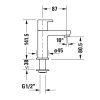 Duravit B.2 Umývadlový ventil, pre studenú vodu, chróm B21080002010