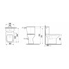 Jika Deep WC kombi set s nádržkou, spodný odpad, Dual Flush, biela H8266170002801