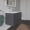 Duravit L-Cube Umývadlová skrinka, 55x102x48 cm, 2 zásuvky, grafit mat LC624204949