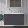 Duravit L-Cube Umývadlová skrinka, 55x102x48 cm, 2 zásuvky, grafit mat LC624204949