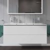 Duravit L-Cube Umývadlová skrinka, 55x129x48 cm, 2 zásuvky, biela mat LC625801818