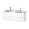 Duravit L-Cube Umývadlová skrinka, 55x129x48 cm, 2 zásuvky, biela mat LC625801818