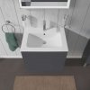 Duravit L-Cube Umývadlová skrinka, 55x62x48 cm, 2 zásuvky, grafit mat LC624004949