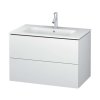 Duravit L-Cube Umývadlová skrinka, 55x82x48 cm, 2 zásuvky, biela mat LC624101818