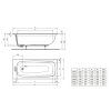 Ideal Standard  Vaňa, 150x70 cm, biela T475701