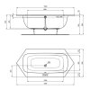 Ideal Standard i.Life Vaňa Hexagon 1900x900 mm, biela T476701