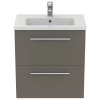 Ideal Standard i.Life S Skrinka pod umývadlo, 60x38x63 cm, 2 zásuvky, sivý matný kremeň T5293NG