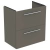 Ideal Standard i.Life S Skrinka pod umývadlo, 60x38x63 cm, 2 zásuvky, sivý matný kremeň T5293NG