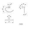 Ideal Standard IOM Square Držiak na uterák, chróm E2202AA