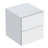 Geberit ONE Bočná skrinka, 45x49x47 cm, 2 zásuvky, lesklá biela 505.077.00.1
