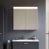 Duravit Zrkadlá Zrkadlová skrinka s LED osvetlením, 76x81x15 cm, 2 dvierka, biela LM7821000000000