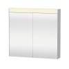 Duravit Zrkadlá Zrkadlová skrinka s LED osvetlením, 76x81x15 cm, 2 dvierka, biela LM7821000000000