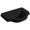 RETRO KERASAN RETRO keramické umývadlo 62x45,5cm, zápustné, čierna mat 103031
