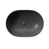 GSI PURA COLOR PURA keramické umývadlo na dosku, 50x35cm, čierna mat 886026
