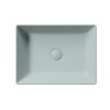 GSI KUBE X COLOR KUBE X keramické umývadlo na dosku, 50x37cm, ghiaccio mat 942915