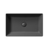 GSI KUBE X COLOR KUBE X keramické umývadlo na dosku 60x37cm, čierna mat 945326