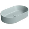 GSI KUBE X COLOR KUBE X keramické umývadlo na dosku, 60x37cm, oválne, ghiaccio mat 945815