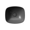 GSI NUBES keramické umývadlo na dosku 40x35cm, čierna mat 978526