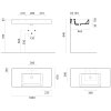 GSI KUBE X keramické umývadlo 100x47cm, s odkladacími plochami, 3 otvory, biela ExtraGlaze 9451311