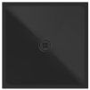 GSI EXTRA FLAT Keramická sprchová vanička, štvorec 90x90x2cm, čierna mat 46090926