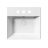 GSI KUBE X keramické umývadlo 50x47cm, 3 otvory, biela ExtraGlaze 9430311