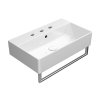 GSI KUBE X keramické umývadlo 60x37cm, brúsená spodná hrana, 3 otvory, biela ExtraGlaze 94549311