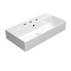 GSI KUBE X keramické umývadlo 70x37cm, brúsená spodná hrana, 3 otvory, biela ExtraGlaze 94559311