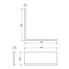 Polysan VISLA L panel rohový, 80x80x36cm 30338