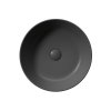 GSI KUBE X COLOR KUBE X keramické umývadlo na dosku, priemer 40 cm, čierna matná 942626