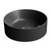 GSI KUBE X COLOR KUBE X keramické umývadlo na dosku, priemer 40 cm, čierna matná 942626