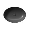 GSI COLOR ELEMENTS PURA keramické umývadlo na dosku 60x42cm, čierna mat 884226