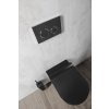 GSI COLOR ELEMENTS PURA závesná WC misa, Swirlflush, 36x55 cm, čierna dual-mat 881526