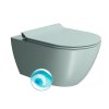 GSI PURA COLOR PURA závesná WC misa, Swirlflush, 36x55cm, ghiaccio dual-mat 881515