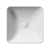 GSI COLOR ELEMENTS SAND keramické umývadlo na dosku 38x38 cm, biela mat 903809