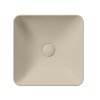 GSI COLOR ELEMENTS SAND keramické umývadlo na dosku 38x38 cm, creta mat 903808