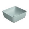 GSI COLOR ELEMENTS SAND keramické umývadlo na dosku 38x38 cm, ghiaccio mat 903815