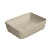 GSI COLOR ELEMENTS SAND keramické umývadlo na dosku 50x38 cm, creta mat 903708