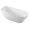 Polysan MEDINA voľne stojaca vaňa 165x70x52cm, solid surface, biela mat 92430