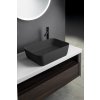 Polysan UNITY CONCEPT BANERA SQUARE umývadlo na dosku, liaty mramor, 50x36cm, antracit mat 14596.51